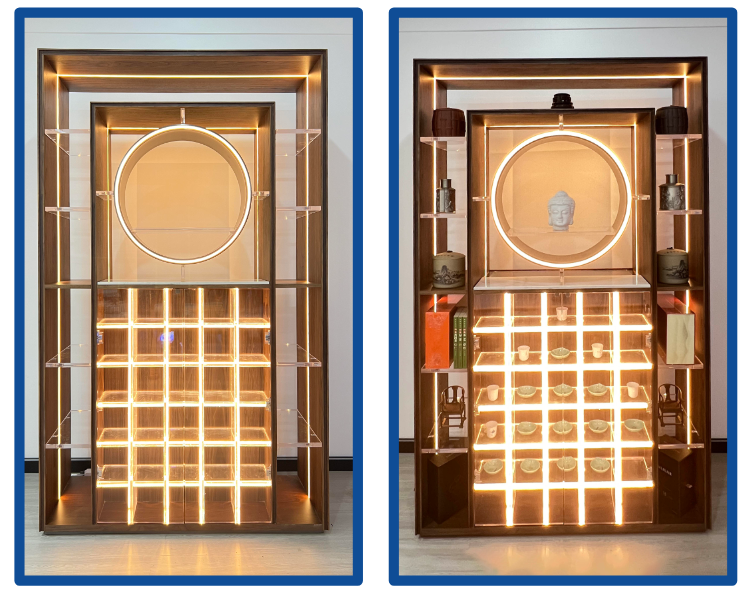 多功能透明茶柜(书柜、展示柜)